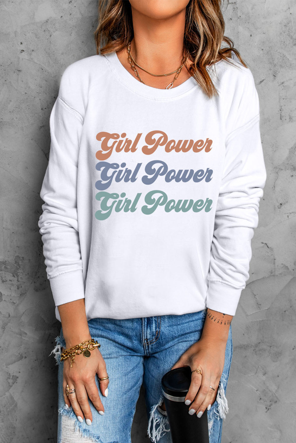 GIRL POWER Graphic Sweatshirt