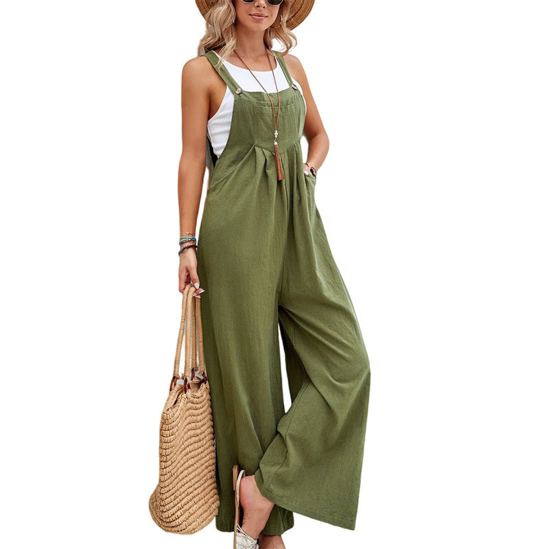 Baggy Woven Overalls
