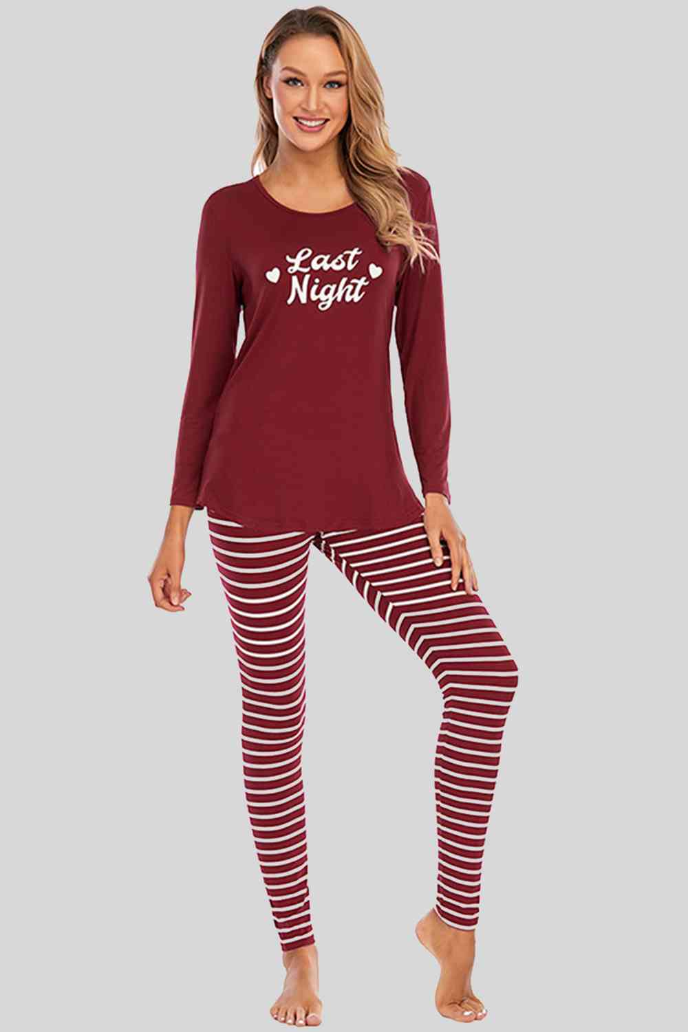 Reindeer Graphic Pajama Set