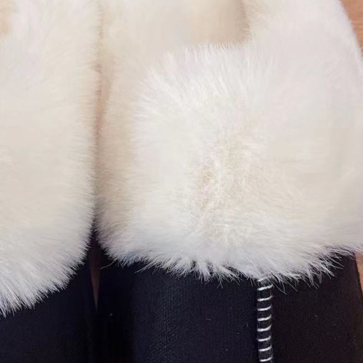 Faux Suede Sherpa Slippers