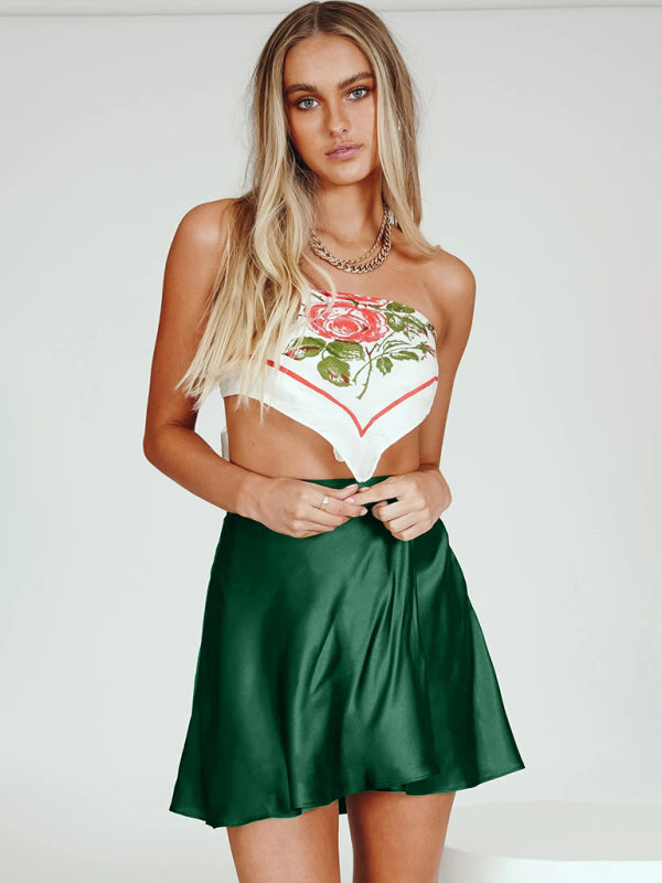 Stylish Chiffon A-Line Skater Skirt in Multiple Colors